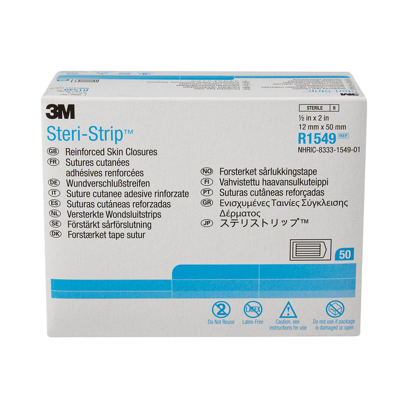 3M™ Steri-Strip™ Skin Closure Strip, 1/2 X 2 Inch, 1 Box of 50 (Skin Closure Strips) - Img 2