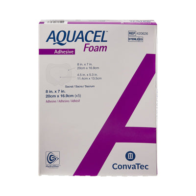 Aquacel® Silicone Adhesive with Border Silicone Foam Dressing, 7 x 8 Inch, 1 Each (Advanced Wound Care) - Img 2