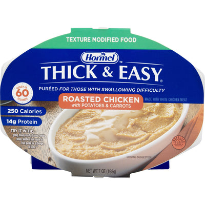 Thick & Easy® Roasted Chicken with Potatoes and Carrots Purée Thickened Food, 7-ounce Tray, 1 Case of 7 (Nutritionals) - Img 1