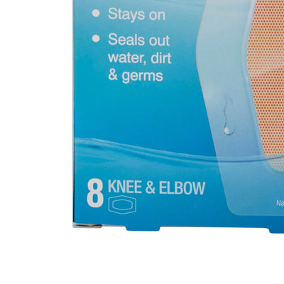 Nexcare™ Waterproof Knee / Elbow Sheer Adhesive Strip, 2-3/8 x 3½ Inch, 1 Box of 8 (General Wound Care) - Img 5