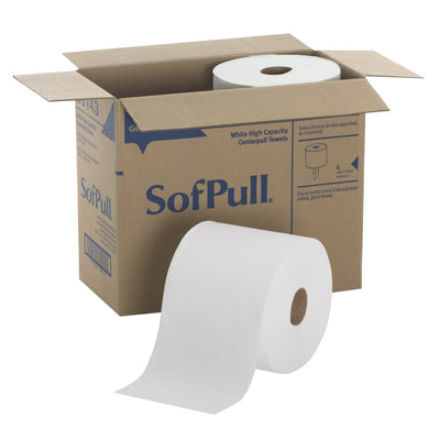 SofPull® White Paper Towel, 8,400 Feet, 4 Rolls per Case, 1 Case of 4 (Paper Towels) - Img 1