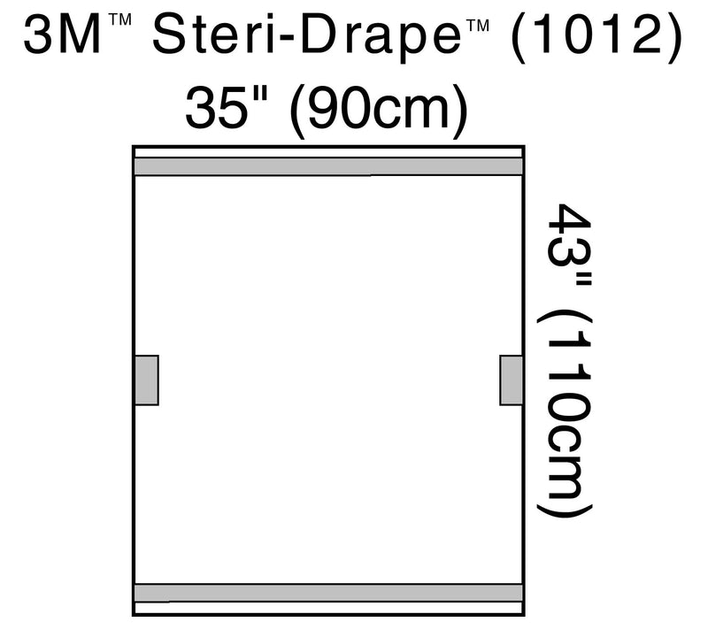 3M Steri-Drape Fluoroscope Cover, Sterile, Transparent Plastic, Disposable, 35" x 43", 1 Box of 10 (Equipment Drapes and Covers) - Img 1