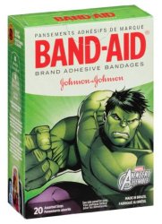 Band-Aid® Kid Design (Avengers) Adhesive Strip, Assorted Sizes, 1 Box of 20 (General Wound Care) - Img 1