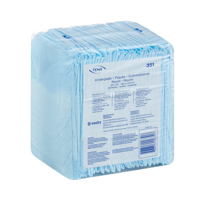 TENA Regular Underpads, Light Absorbency, Blue, Disposable, Latex-Free, 23 X 24 Inch, 1 Case of 200 (Underpads) - Img 3