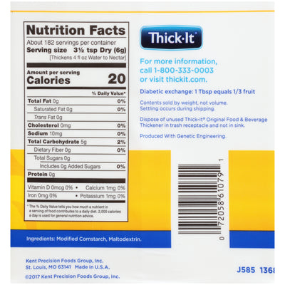 Thick-It® Original Ready to Use Food & Beverage Thickener, 36 oz. Canister, 1 Each (Nutritionals) - Img 6