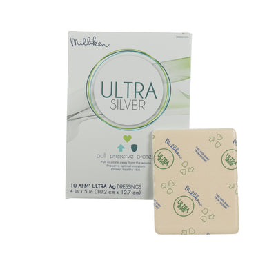 Ultra Silver Foam Dressing, 4 x 4 Inch, 1 Each (Advanced Wound Care) - Img 1