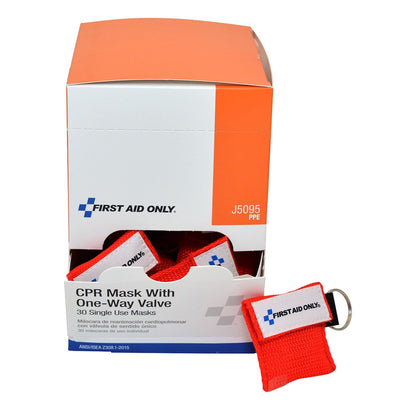 FACE SHIELD, CPR IN KEYCHAIN POUCH (30/BX 10BX/CS) (CPR Face Shields) - Img 2