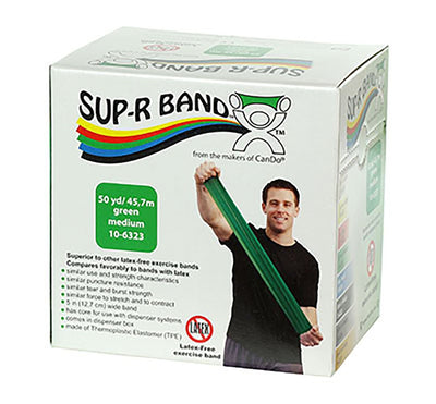 Sup-R Band® Exercise Resistance Band, Green, 5 Inch x 50 Yard, Medium Resistance, 1 Each (Exercise Equipment) - Img 4