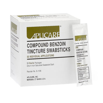 Aplicare® Benzoin Tincture Swabstick, 1 Case of 50 (Skin Care) - Img 1