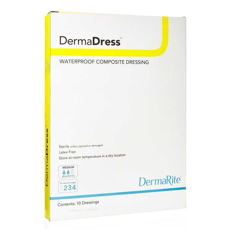 DermaDress™ Composite Dressing, 4 x 10 Inch, 1 Box of 10 () - Img 1