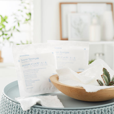 McKesson Sterile Fluff Dressing, 6 x 6-3/4 Inch, 1 Box of 10 (General Wound Care) - Img 4