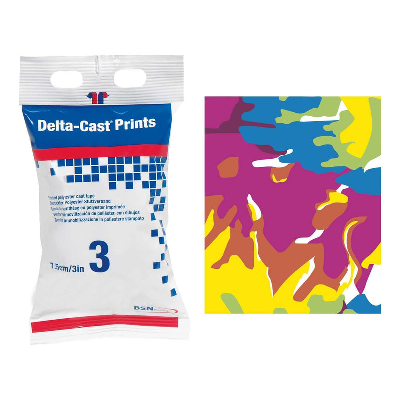 Delta-Cast® Prints Pastel Cast Tape, 3 Inch x 4 Yard, 1 Case of 10 (Casting) - Img 1