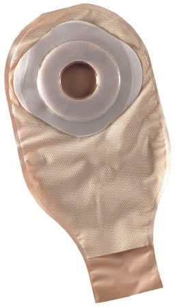 ActiveLife® One-Piece Drainable Transparent Colostomy Pouch, 12 Inch Length, 1 Inch Stoma, 1 Box of 10 (Ostomy Pouches) - Img 1