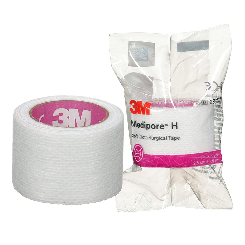 3M™ Medipore™ H Medical Tape, 1 Inch x 2 Yard, 1 Case of 72 (General Wound Care) - Img 1