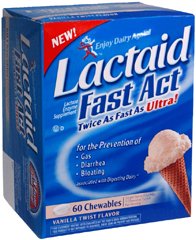 LACTAID, TAB CHEW FAST ACTING (60/BT) (Over the Counter) - Img 1