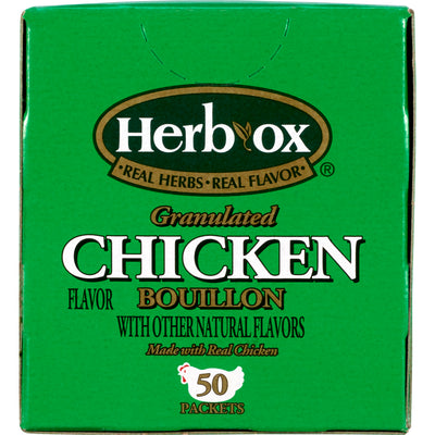 Herb-Ox® Chicken Bouillon Instant Broth, 1 Box of 50 (Nutritionals) - Img 2