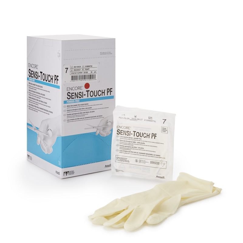 Encore® Sensi-Touch® PF Latex Surgical Glove, Size 7, Natural, 1 Case of 200 () - Img 1