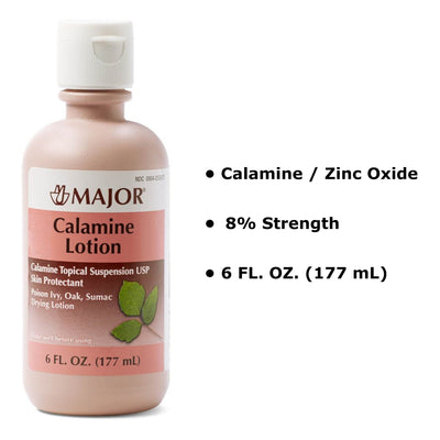 Major® Calamine / Zinc Oxide Itch Relief, 177 mL Bottle, 1 Each (Over the Counter) - Img 4