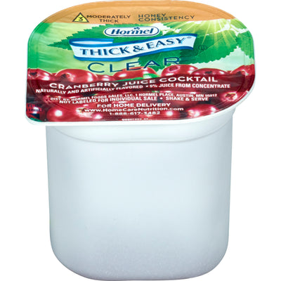 Thick & Easy® Clear Honey Consistency Cranberry Juice Thickened Beverage, 4-ounce Cup, 1 Case of 24 (Nutritionals) - Img 1
