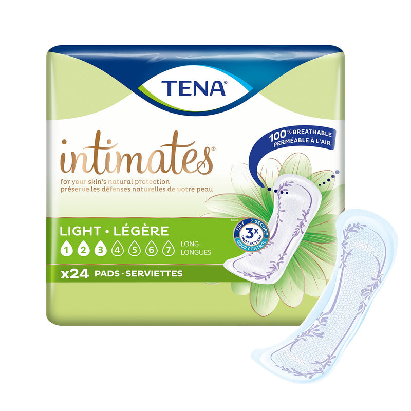 Tena® Intimates™ Ultra Thin Light Long Bladder Control Pad, 10-Inch Length, 1 Case of 144 () - Img 1