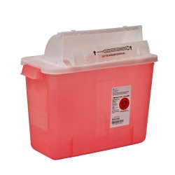 SharpStar™ In-Room™ Multi-purpose Sharps Container, 2 Gallon, 11-3/4 x 13-3/4 x 6 Inch, 1 Case of 10 () - Img 1