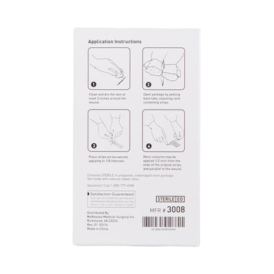 McKesson Skin Closure Reinforced Strip, ¼ X 1½ Inch, 1 Box of 50 (Skin Closure Strips) - Img 4