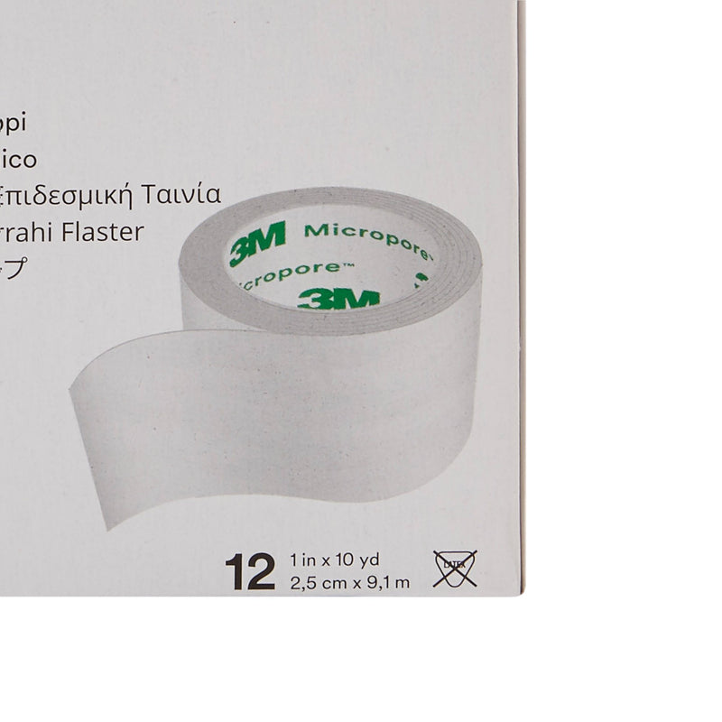 3M™ Micropore™ Paper Medical Tape, 1 Inch x 10 Yard, White, 1 Roll (General Wound Care) - Img 4