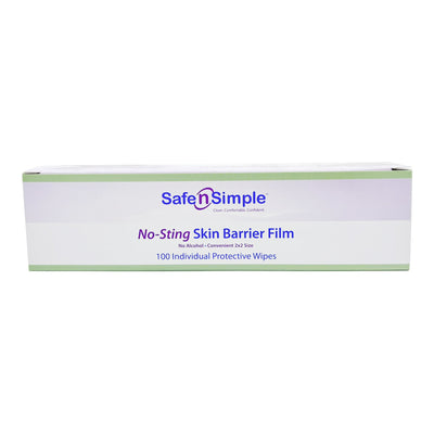 Safe n Simple™ Barrier Wipe, 1 Box of 100 (Skin Care) - Img 3