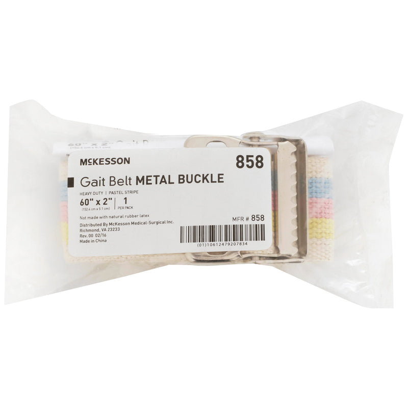 McKesson Gait Belt, 60 Inch, Pastel Stripe, 1 Case of 48 (Transfer Equipment) - Img 3