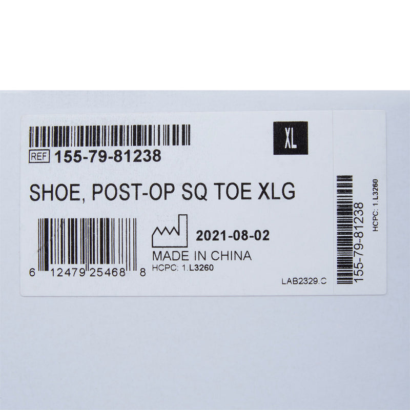 McKesson Square Toe Post-Op Shoe, Male 11.5-12.5 / Female 12.5+, 1 Each (Shoes) - Img 4