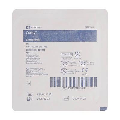 Curity™ Sterile USP Type VII Gauze Sponge, 4 x 4 Inch, 1 Case of 128 (General Wound Care) - Img 2