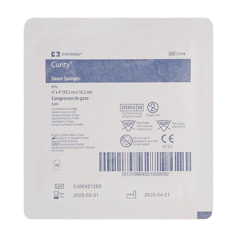 Curity™ Sterile USP Type VII Gauze Sponge, 4 x 4 Inch, 1 Tray (General Wound Care) - Img 2