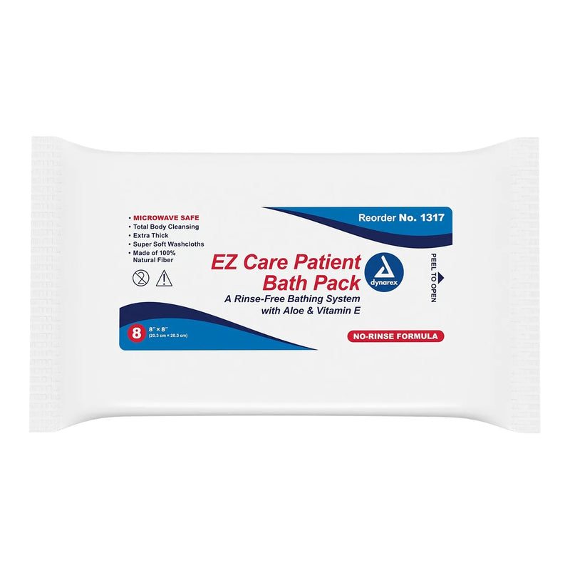 Dynarex EZ Care™ Bath Wipe, 1 Pack of 8 (Skin Care) - Img 1