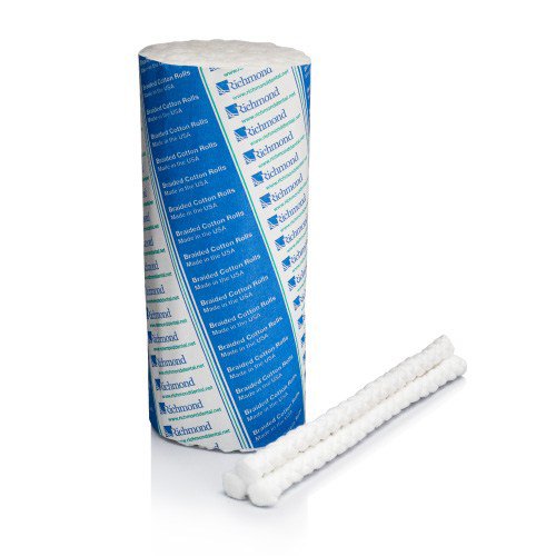 NonSterile Cotton Dental Roll, 3/8 x 1-1/2 Inch, 1 Case of 24000 (General Wound Care) - Img 1