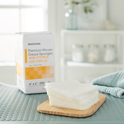 McKesson NonSterile USP Type VII Gauze Sponge, 4 x 4 Inch, 1 Case of 4000 (General Wound Care) - Img 7