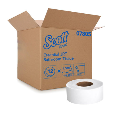 Scott® Essential Jumbo Roll Toilet Paper, Standard, 1 Case of 12 (Toilet Tissues) - Img 1