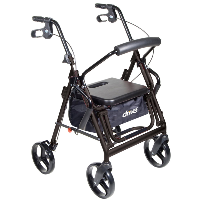 drive™ Duet 4 Wheel Rollator, Black, 1 Each (Mobility) - Img 1