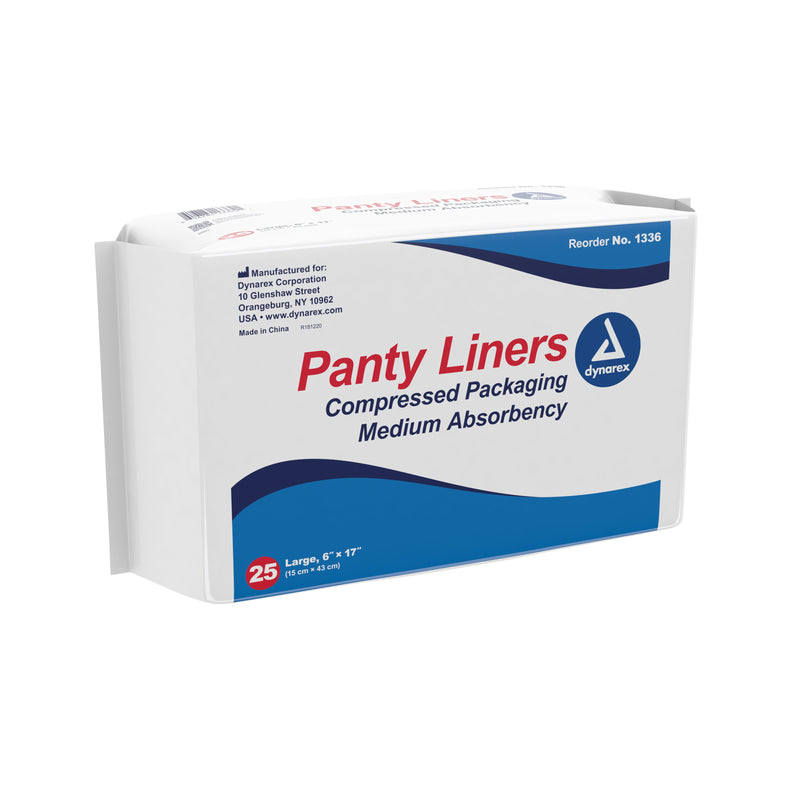 Dynarex® Medium Absorbency Bladder Control Pad, 6 x 17 Inch, 1 Box of 25 () - Img 1