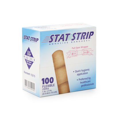 Stat Strip® Adhesive Strip, 1 x 3 Inch, 1 Case of 1200 (General Wound Care) - Img 3