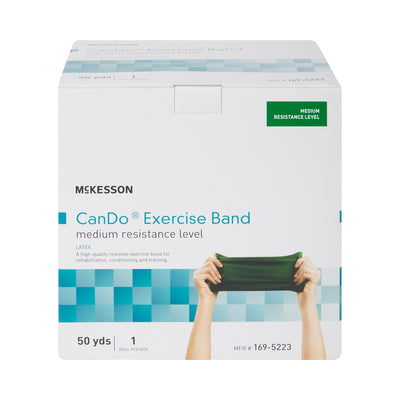 McKesson Exercise Resistance Band, Green, 5 Inch x 50 Yard, Medium Resistance, 1 Each (Exercise Equipment) - Img 1