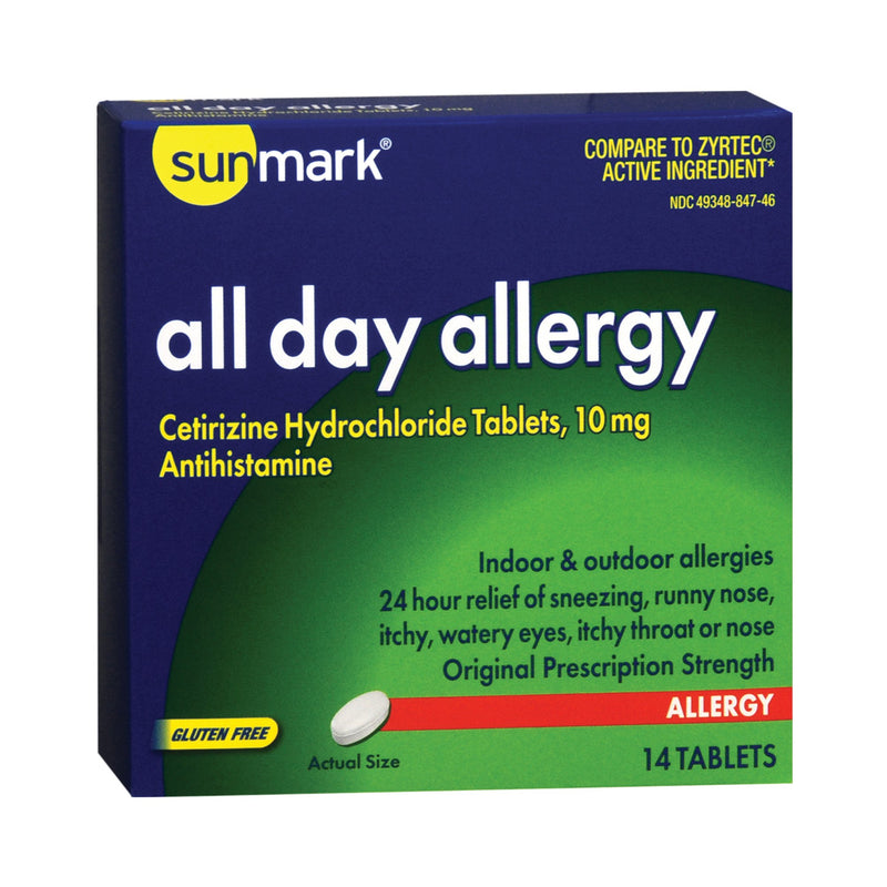 sunmark® Cetirizine HCl Allergy Relief, 1 Bottle (Over the Counter) - Img 9