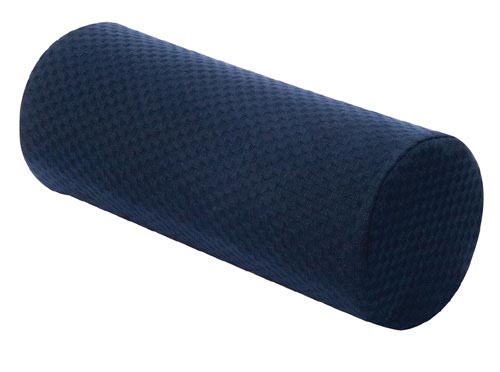 Round Cervical Pillow-Blue Memory Foam 12 h x 5 wx 5 d (Cervical Pillows/Covers) - Img 1