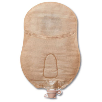CeraPlus™ One-Piece Drainable Beige Urostomy Pouch, 9 Inch Length, 1 Inch Stoma, 1 Box of 5 (Ostomy Pouches) - Img 3