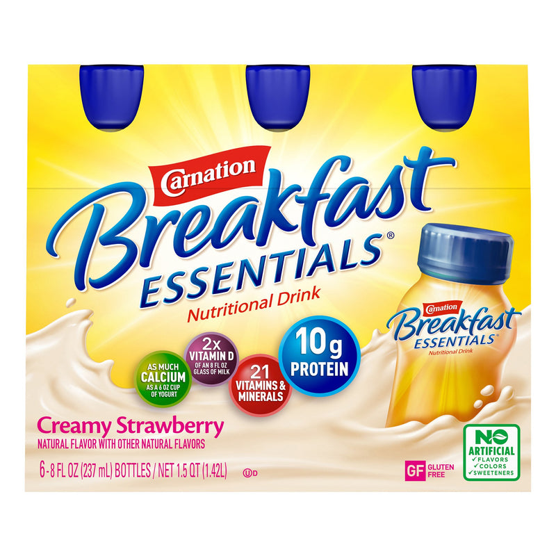 Carnation Breakfast Essentials® Strawberry Oral Supplement, 8 oz. Carton, 1 Case of 24 (Nutritionals) - Img 5