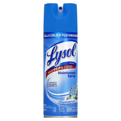 Lysol® Disinfectant Spray Waterfall Scent®, 12.5 oz., 1 Each (Cleaners and Disinfectants) - Img 1