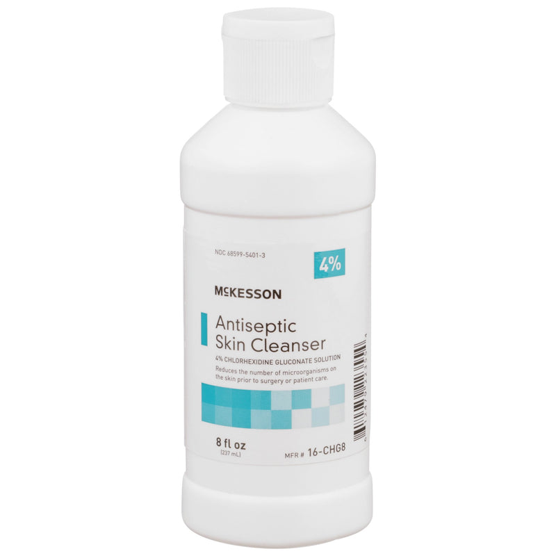 McKesson Antiseptic Skin Cleanser, 8 oz. Flip-Top Bottle, 1 Case of 24 (Skin Care) - Img 1