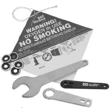 B & F Medical Oxygen Regulator Wrench, 1 Case of 50 (Respiratory Accessories) - Img 1