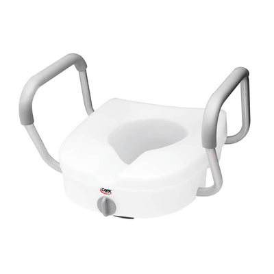 Carex® E-Z Lock™ Raised Toilet Seat with Armrests, 1 Each (Raised Toilet Seats) - Img 1