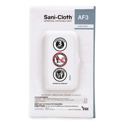 Sani-Cloth® AF3 Surface Disinfectant Cleaner, 80 Count Portable Pack, 1 Case of 720 (Cleaners and Disinfectants) - Img 2