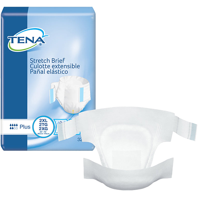 Tena® Stretch™ Plus Incontinence Brief, Extra Extra Large, 1 Pack of 32 () - Img 1